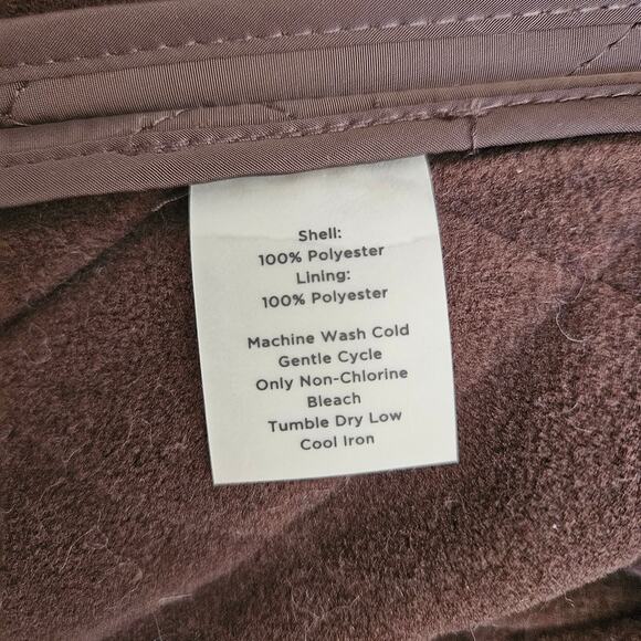 Talbots Brown Quilted Vest, Plush Interior, Sz M - Picture 8 of 8